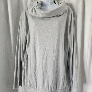 Unbranded Women's Grey Shirt Cowl Neck